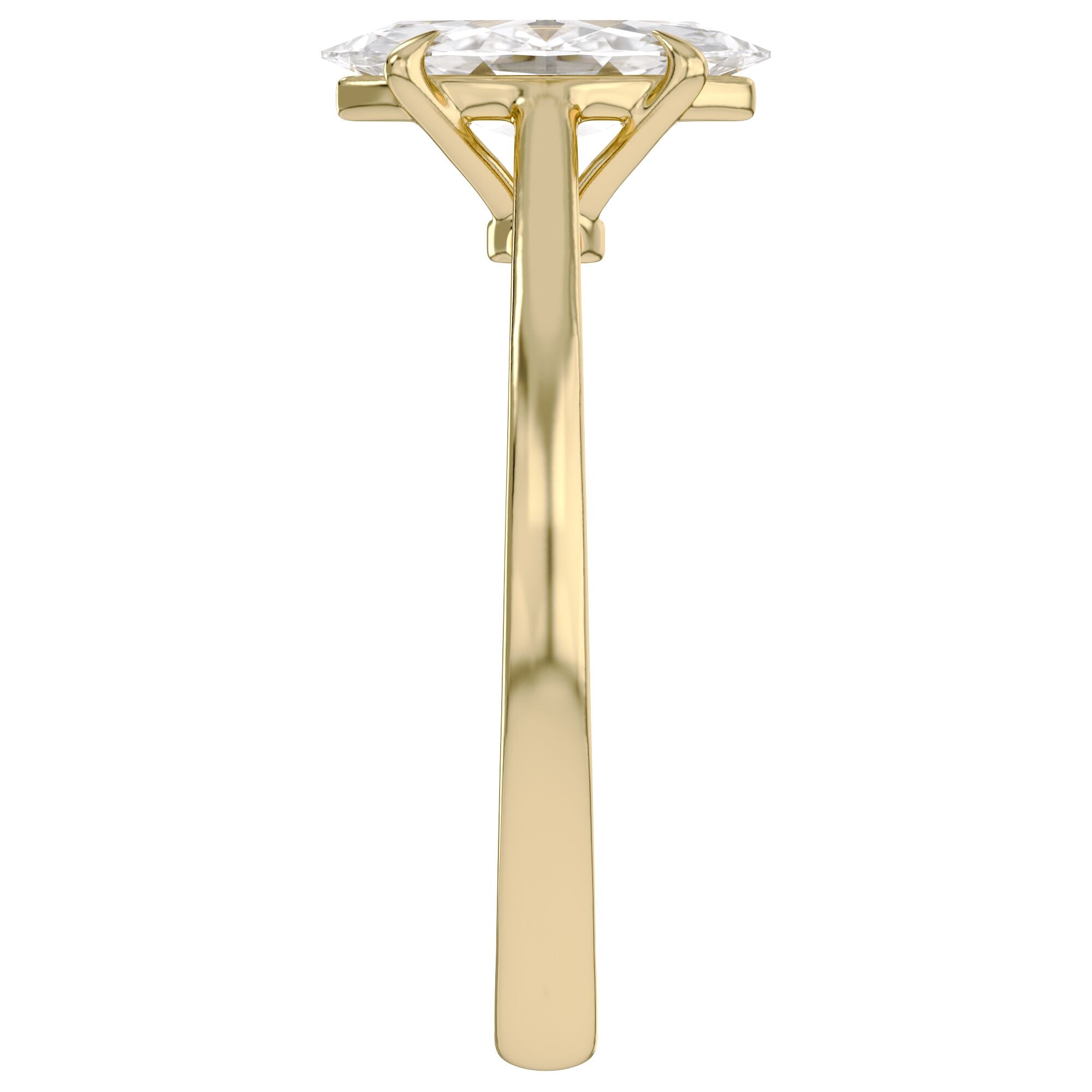 Solitaire Engagement Ring Marquise Lab Grown Diamond