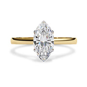 Solitaire Engagement Ring Marquise Lab Grown Diamond