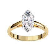 Solitaire Engagement Ring Marquise Lab Grown Diamond