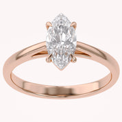 Solitaire Engagement Ring Marquise Lab Grown Diamond