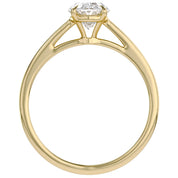 Solitaire Engagement Ring Oval Cut Lab Grown Diamond