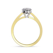 4-Prong Pear Cut Lab Grown Diamond Solitaire Engagement Ring
