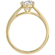 4-Prong Pear Cut Lab Grown Diamond Solitaire Engagement Ring