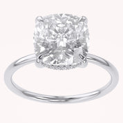 Lab Grown Diamond Hidden Halo Solitaire Engagement Ring