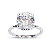 Lab Grown Diamond Hidden Halo Solitaire Engagement Ring