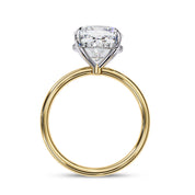 Lab Grown Diamond Hidden Halo Solitaire Engagement Ring