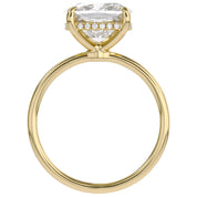 Lab Grown Diamond Hidden Halo Solitaire Engagement Ring