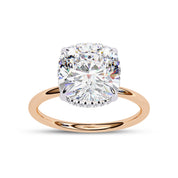 Lab Grown Diamond Hidden Halo Solitaire Engagement Ring