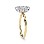 Hidden Halo Solitaire Engagement Ring Lab Grown Diamond