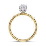 Hidden Halo Solitaire Engagement Ring Lab Grown Diamond
