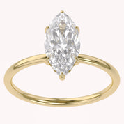 Hidden Halo Solitaire Engagement Ring Lab Grown Diamond