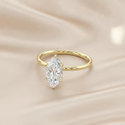 Hidden Halo Solitaire Engagement Ring Lab Grown Diamond