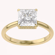 Solitaire Engagement Ring Cushion Cut Lab Grown Diamond