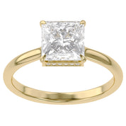 Solitaire Engagement Ring Cushion Cut Lab Grown Diamond