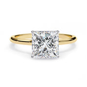Solitaire Engagement Ring Cushion Cut Lab Grown Diamond