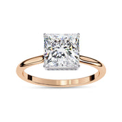 Solitaire Engagement Ring Cushion Cut Lab Grown Diamond