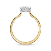 4-Prong Hidden Halo Solitaire Engagement Ring Lab Grown Diamond