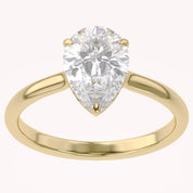 4-Prong Hidden Halo Solitaire Engagement Ring Lab Grown Diamond