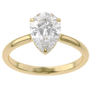 4-Prong Hidden Halo Solitaire Engagement Ring Lab Grown Diamond