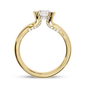 Solitaire Engagement Wedding Ring Round Cut Lab Grown Diamond
