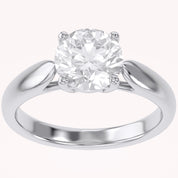 4-Prong Solitaire Engagement Ring for Women Lab Grown Diamond
