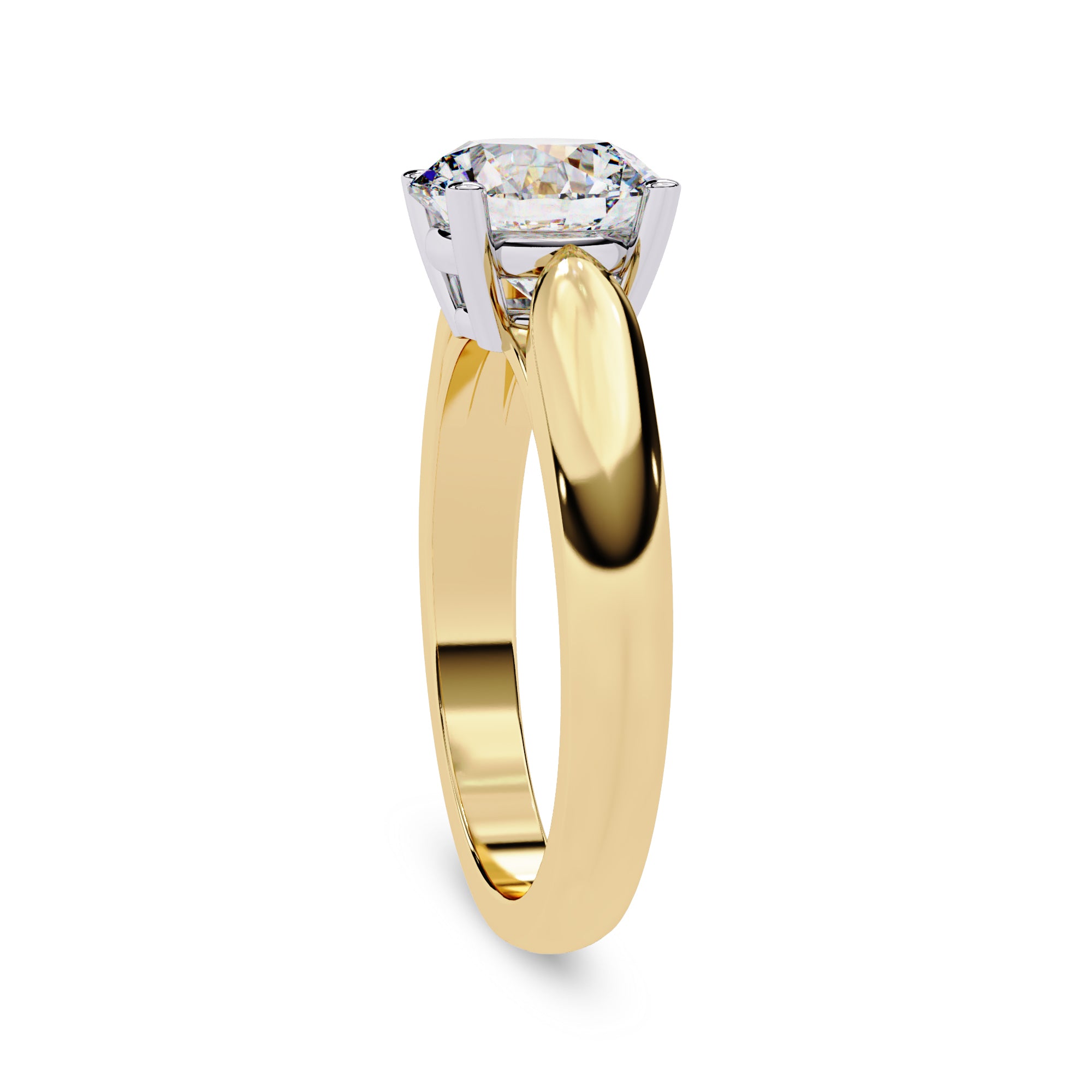 4-Prong Solitaire Engagement Ring for Women Lab Grown Diamond
