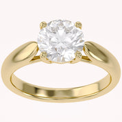 4-Prong Solitaire Engagement Ring for Women Lab Grown Diamond