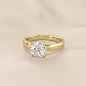 4-Prong Solitaire Engagement Ring for Women Lab Grown Diamond