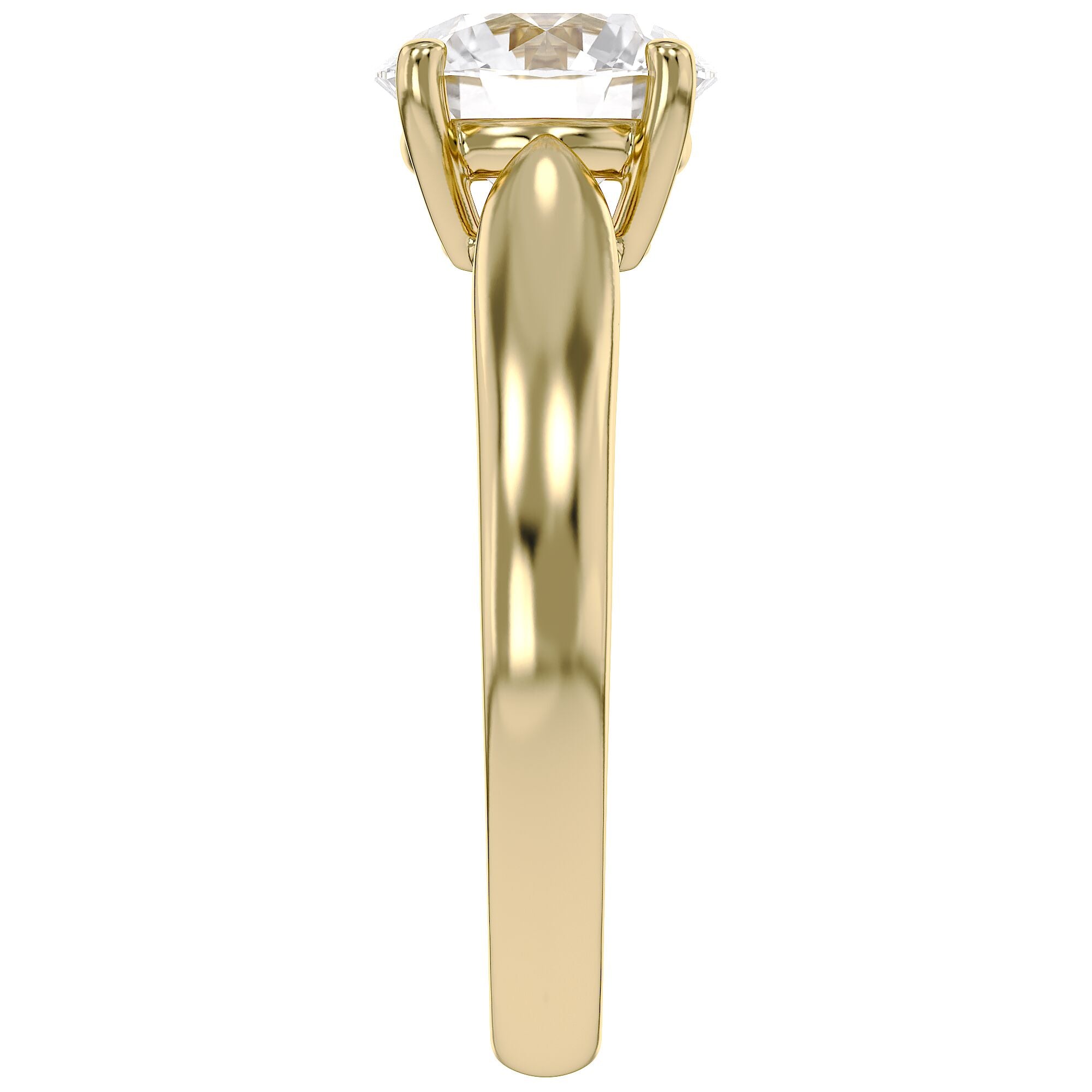 4-Prong Solitaire Engagement Ring for Women Lab Grown Diamond