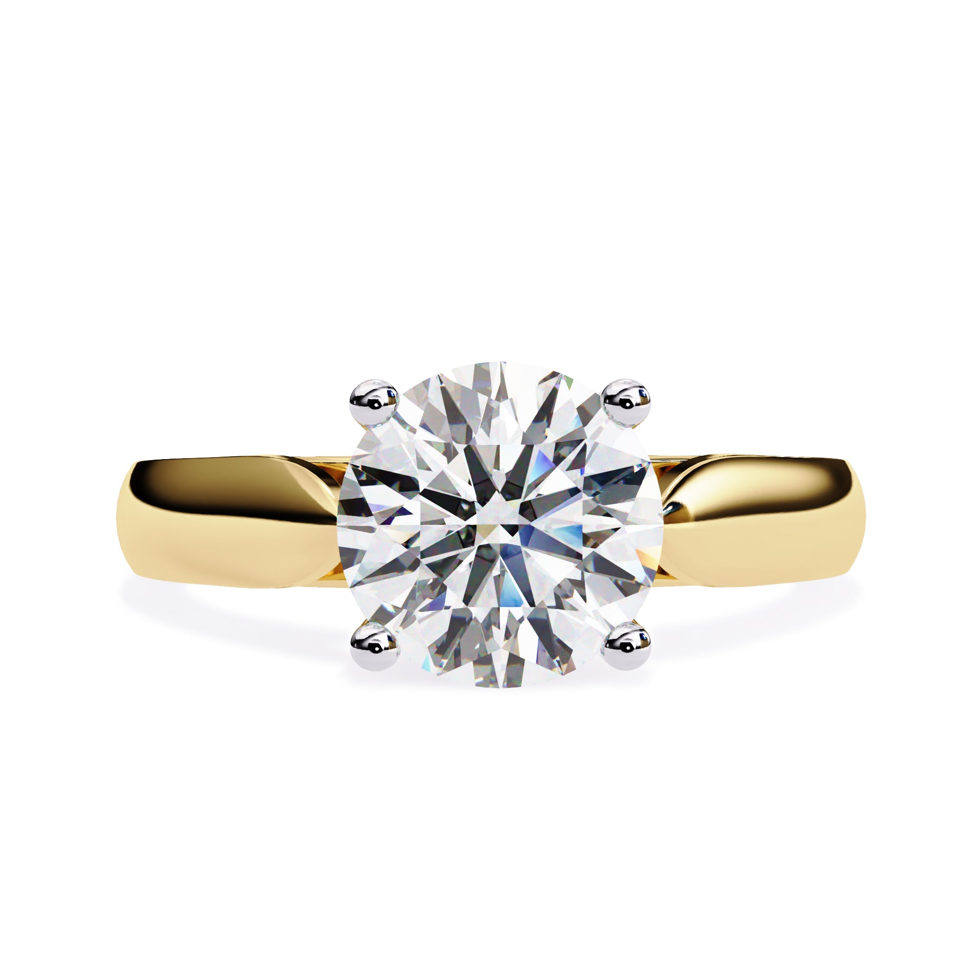 4-Prong Solitaire Engagement Ring for Women Lab Grown Diamond