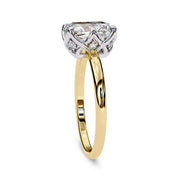 6 Prong Radiant Solitaire Lab Grown Diamond Engagement Ring