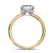 6 Prong Radiant Solitaire Lab Grown Diamond Engagement Ring