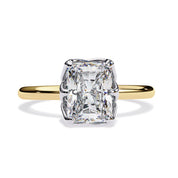 6 Prong Radiant Solitaire Lab Grown Diamond Engagement Ring