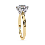 6 Prong Round Solitaire Lab Grown Diamond Engagement Ring