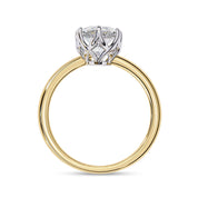 6 Prong Marquise Solitaire Lab Grown Diamond Engagement Ring