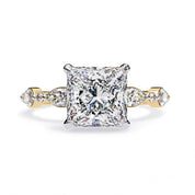 Princess Solitaire Hidden Halo Engagement Lab Grown Diamond Ring