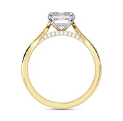 4 Prong Radiant Cut Solitaire Engagement Lab Grown Diamond Ring