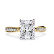 4 Prong Radiant Cut Solitaire Engagement Lab Grown Diamond Ring