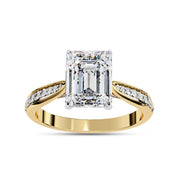 4 Prong Radiant Cut Solitaire Engagement Lab Grown Diamond Ring