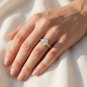 Three Stone Lab Grown Diamond Engagement Ring