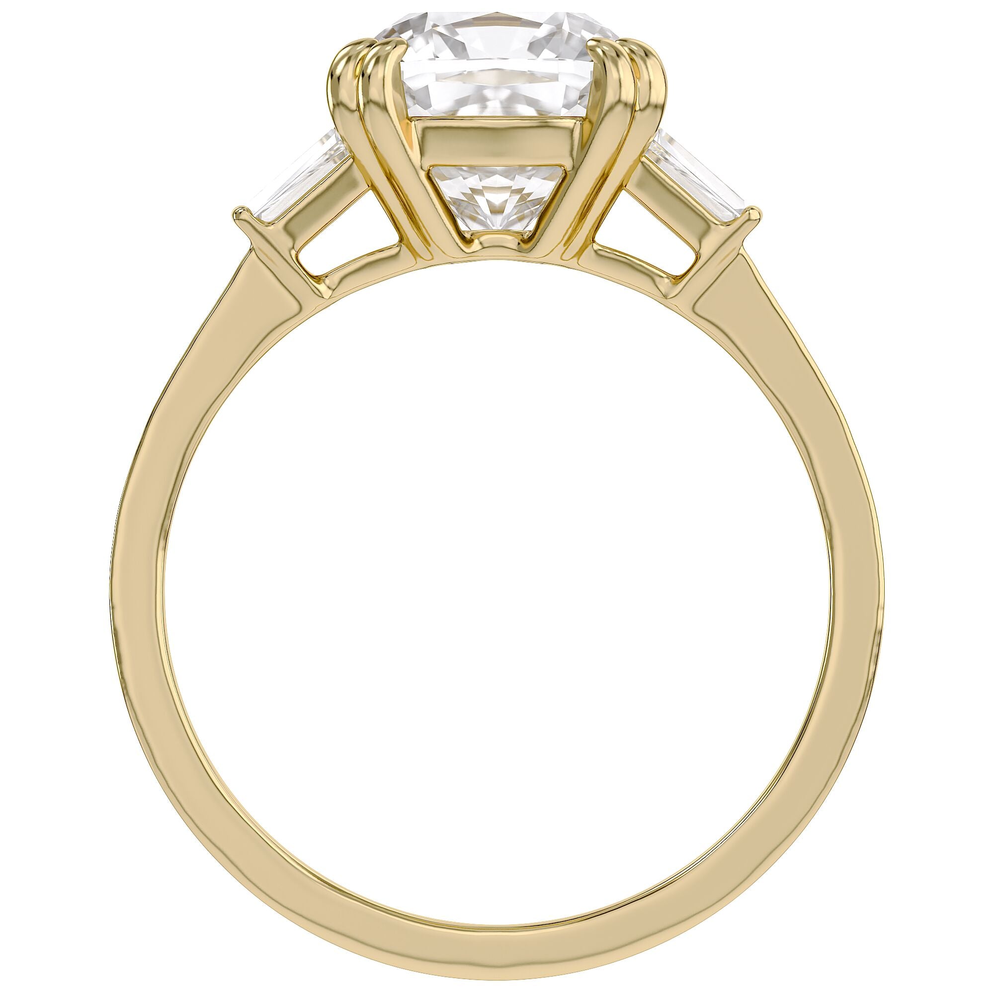 Three Stone Lab Grown Diamond Engagement Ring