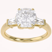 Lab Grown Diamond Three Stone Engagement Ring