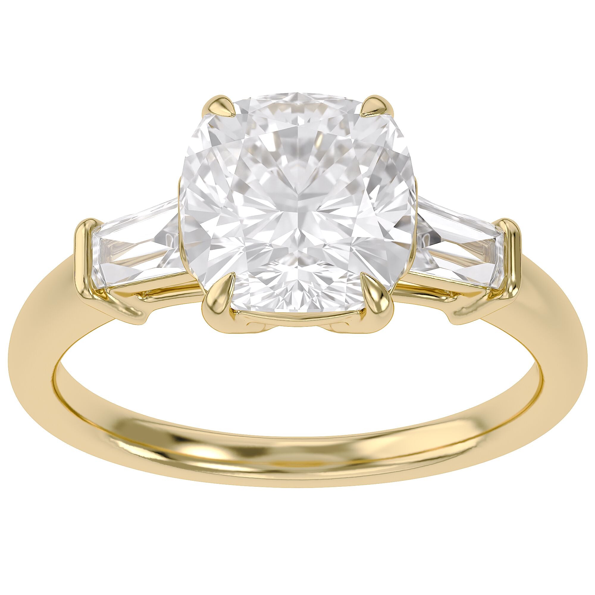 Lab Grown Diamond Three Stone Engagement Ring