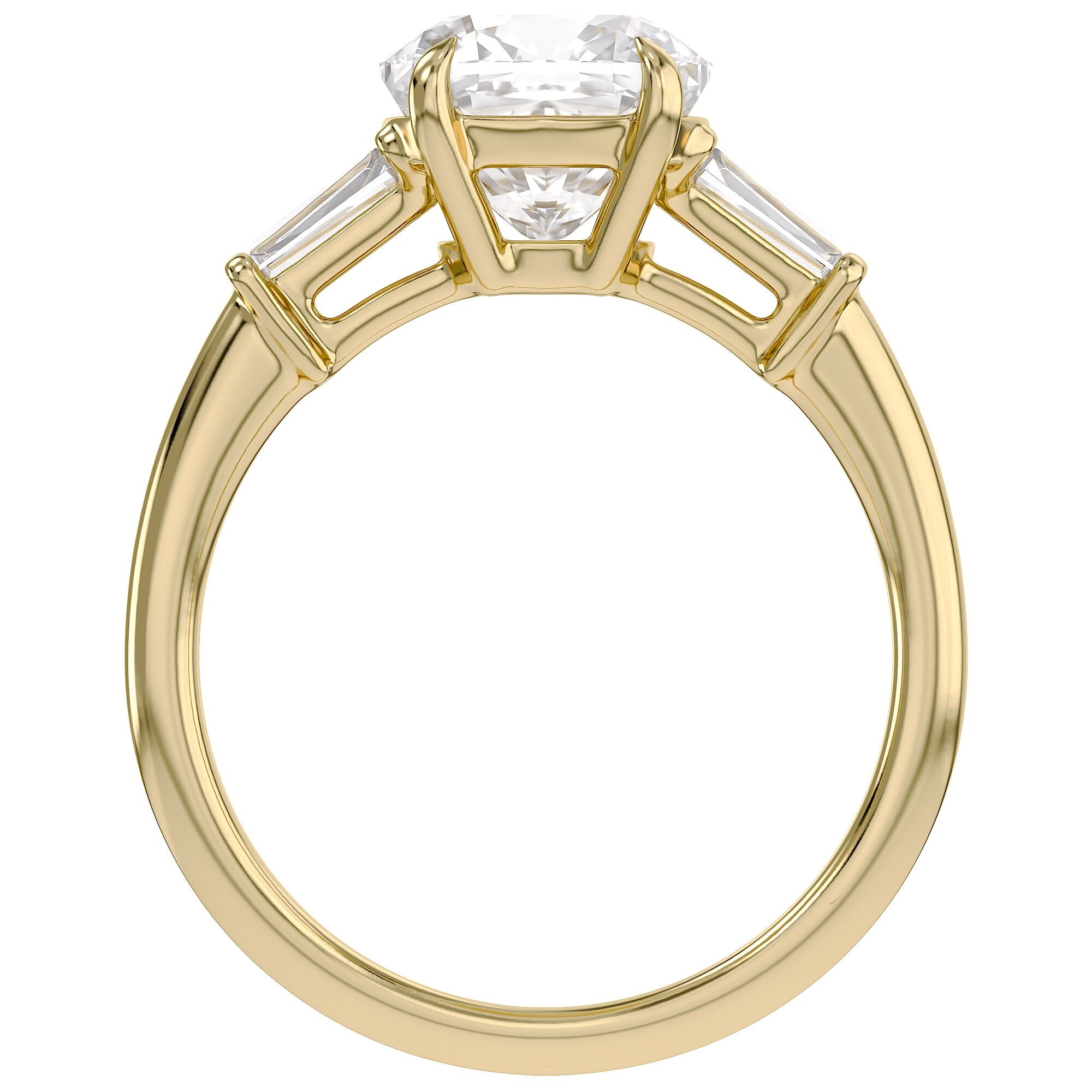 Lab Grown Diamond Three Stone Engagement Ring