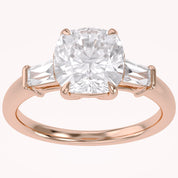 Lab Grown Diamond Three Stone Engagement Ring