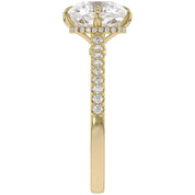 Hidden Halo Solitaire Lab Grown Diamond Engagement Ring