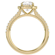 Halo Solitaire Lab Grown Diamond Engagement Ring
