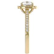 Halo Solitaire Lab Grown Diamond Engagement Ring