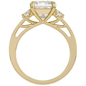 Three Stone Engagement Lab Grown Diamond Ring