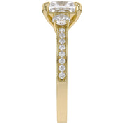 Three Stone Engagement Lab Grown Diamond Ring